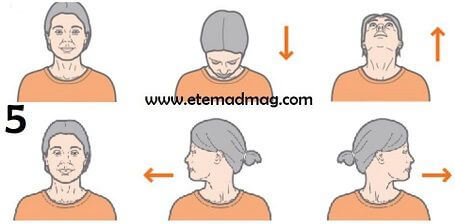 برنامه بدنسازی برای گرم کردن بدن - چرخش سر (head rotations)
