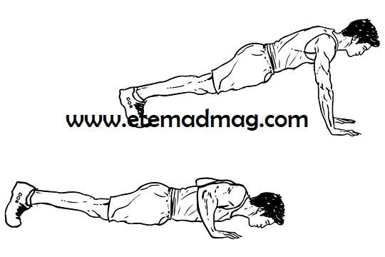 حرکات بدنسازی مناسب سینه و بازو - شنا سوئدی یا شنا معمولی (Push ups)