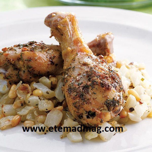 یک برنامه غذایی سالم و ساده - مرغ سوخاری و رازیانه